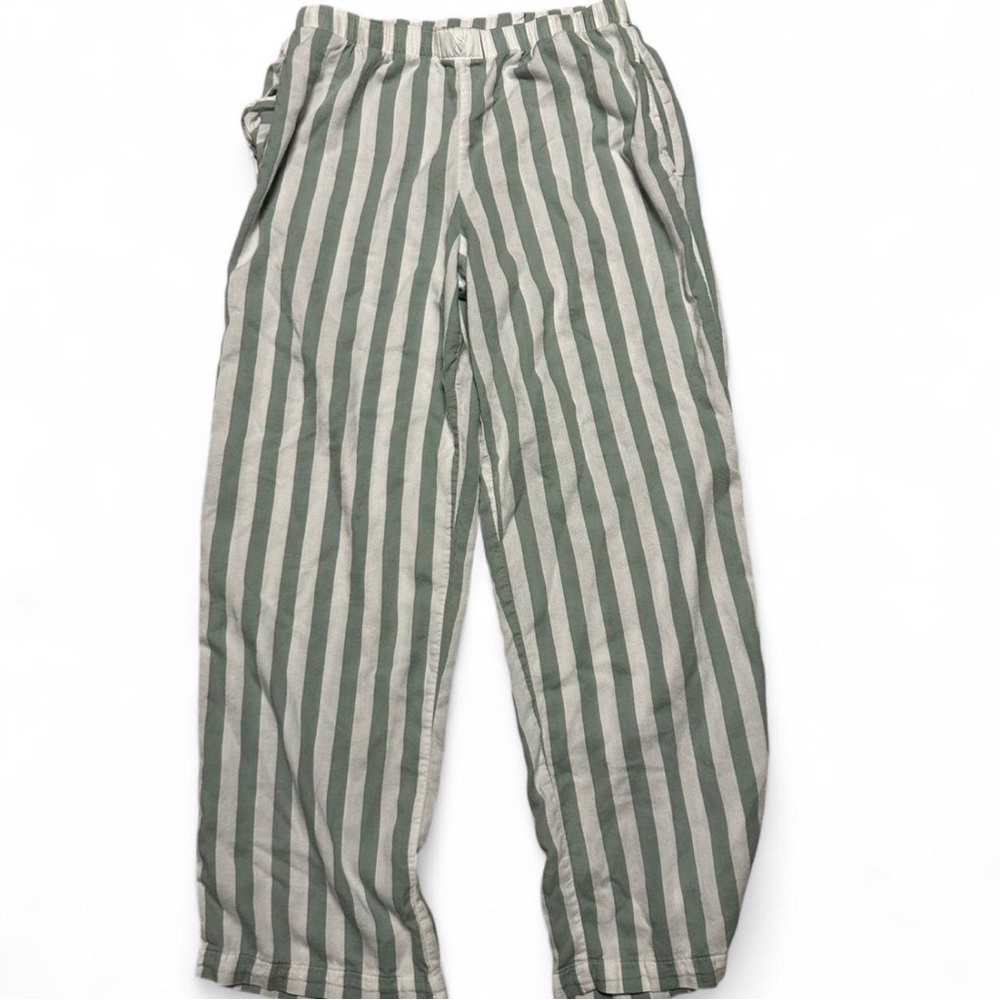 Victoria Secret Striped Green and White Pants